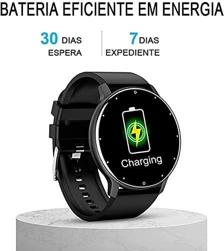 Novo Relógio Inteligente com tela de toque completa, esporte, fitness, Smartwatch - Lobystar 